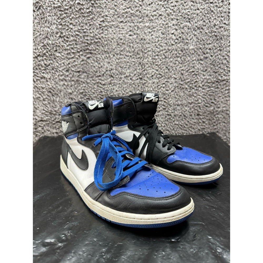 Nike Air‎ Jordan 1 Retro High OG Royal Toe Shoes 555088 041 Blue Mens Size 13 US